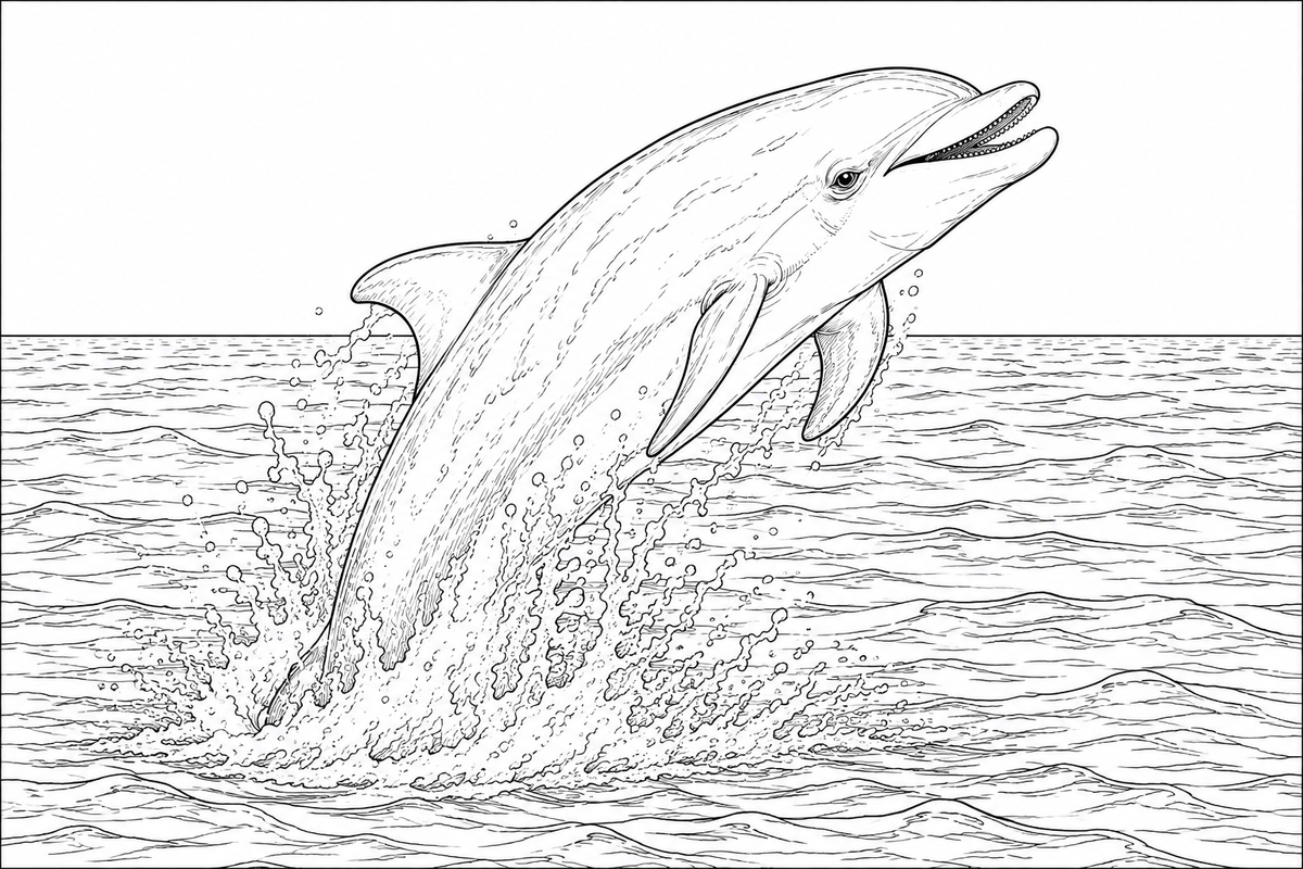 Under the Sea Coloring Book (30 coloring pages) (Landscape)