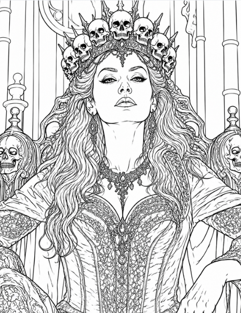 Halloween Inspirations Coloring Book (30 coloring pages)