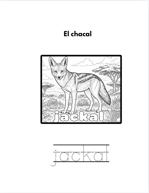English/Espanol Animals A-Z Tracing Coloring Book