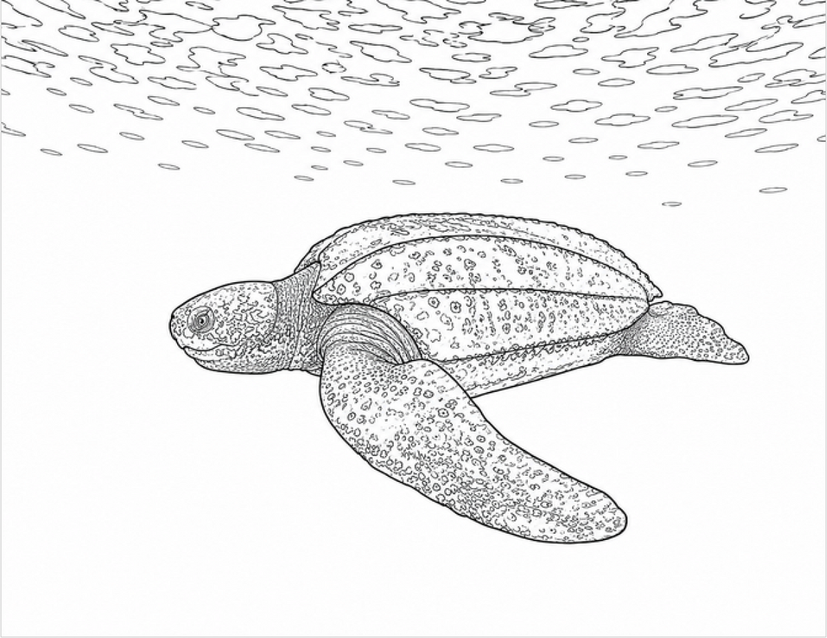Under the Sea Coloring Book (30 coloring pages) (Landscape)